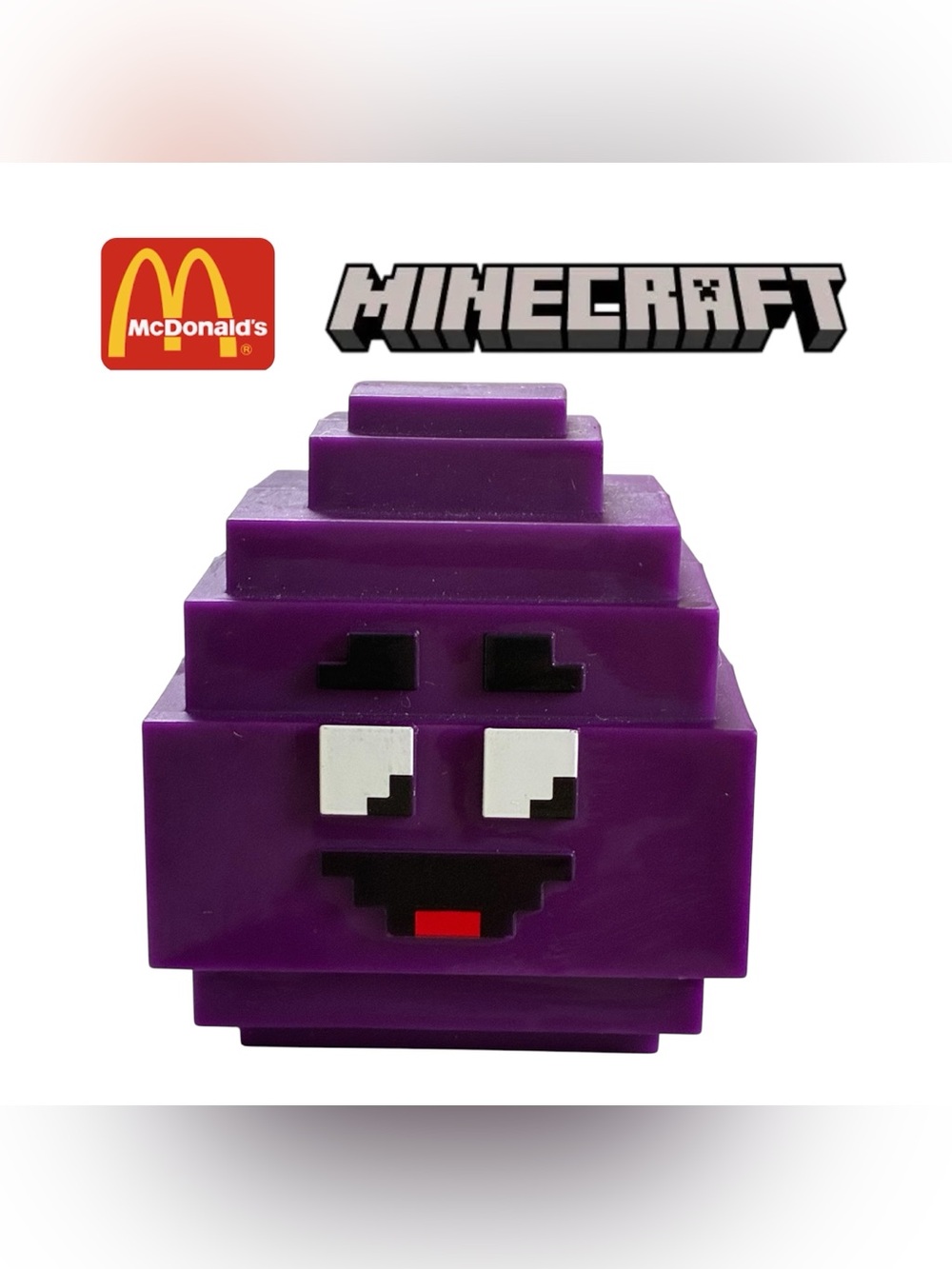 MINECRAFT PURPLE GRIMACE EGG MCDONALD’S ADULT HAPPY MEAL TOY
